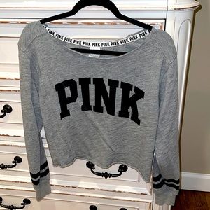 VS Pink Cropped Hoodie